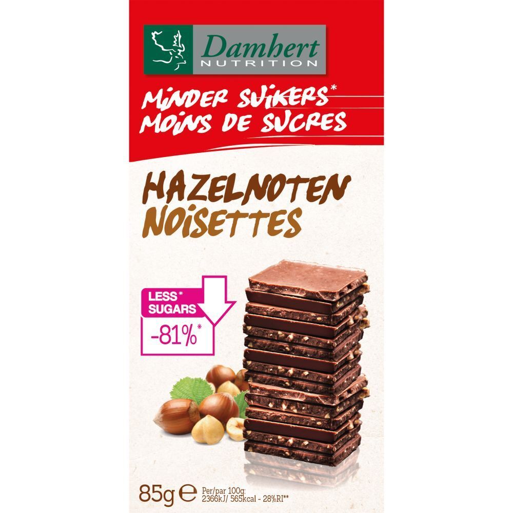 Damhert Chocolade Noten Zonder Suiker