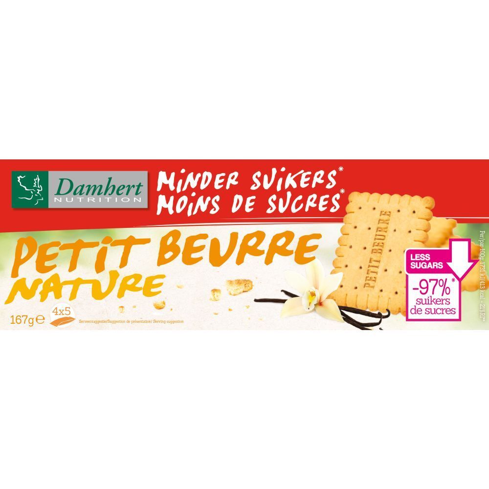 Damhert Petit Beurre Biscuits Nature Sans Sucre