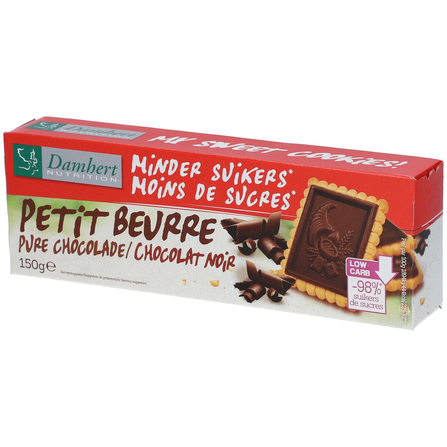Damhert Petit Beurre Chocolat Fondant Sans Sucre