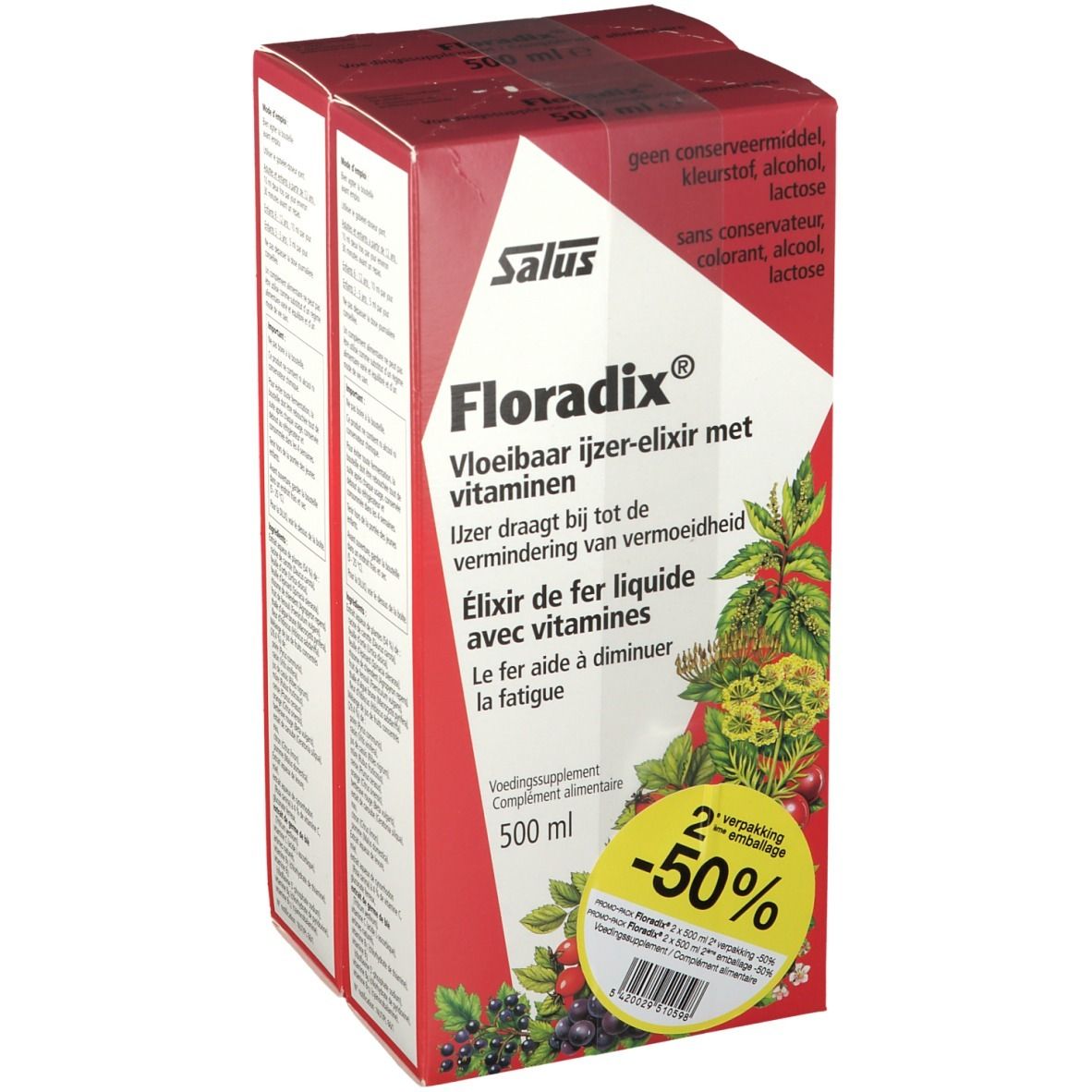 Salus Floradix IJzer-Elixir DUO Verlaagde Prijs