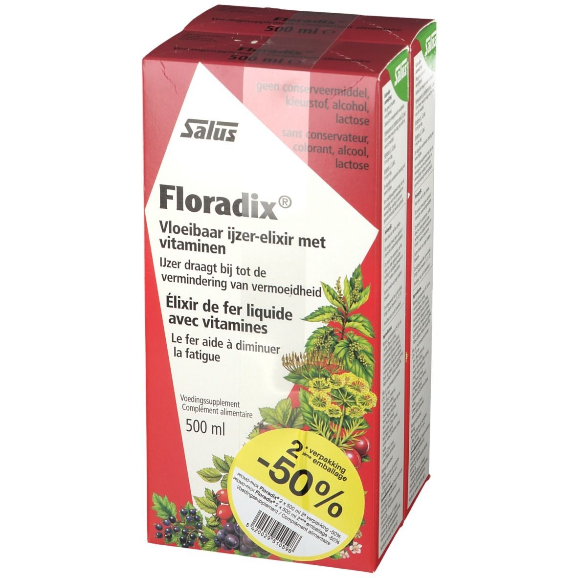 Salus Floradix IJzer-Elixir DUO Verlaagde Prijs