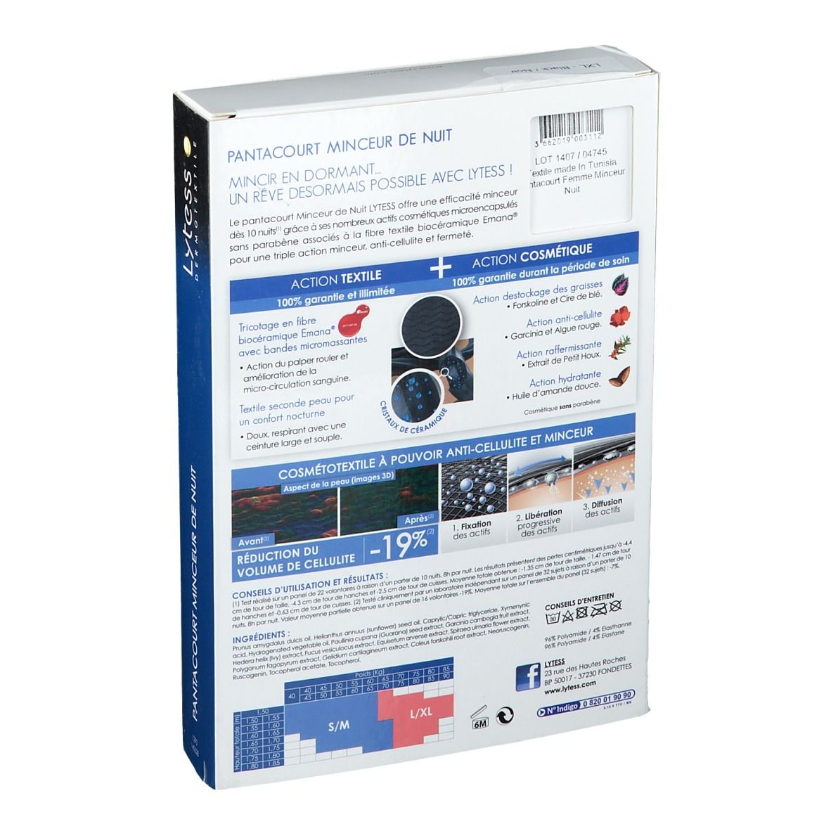 Lytess Pantacourt Nacht L/XL Zwart