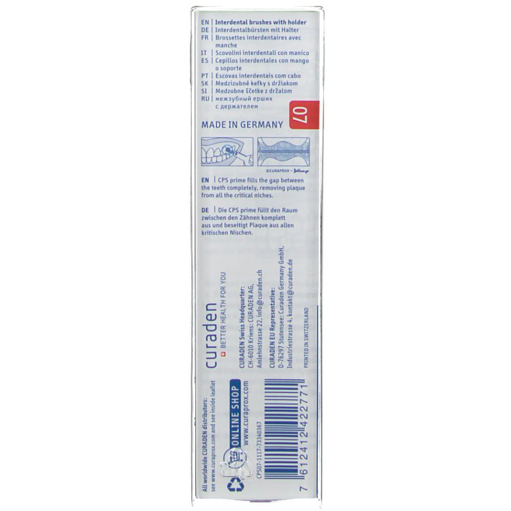 Curaprox Brosse Interdentale Droite Rouge 5+1 GRATUIT
