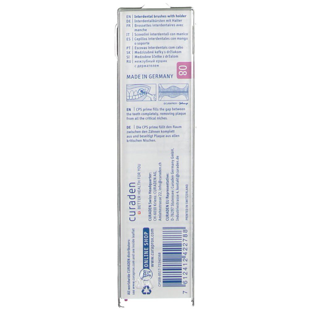 Curaprox Interdentale Borstel Recht Roze