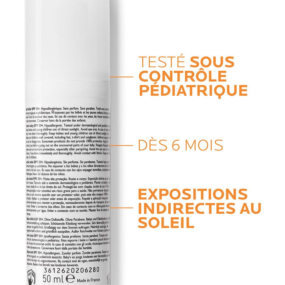 La Roche-Posay Anthélios 50+ Lait Solaire pour Bébés