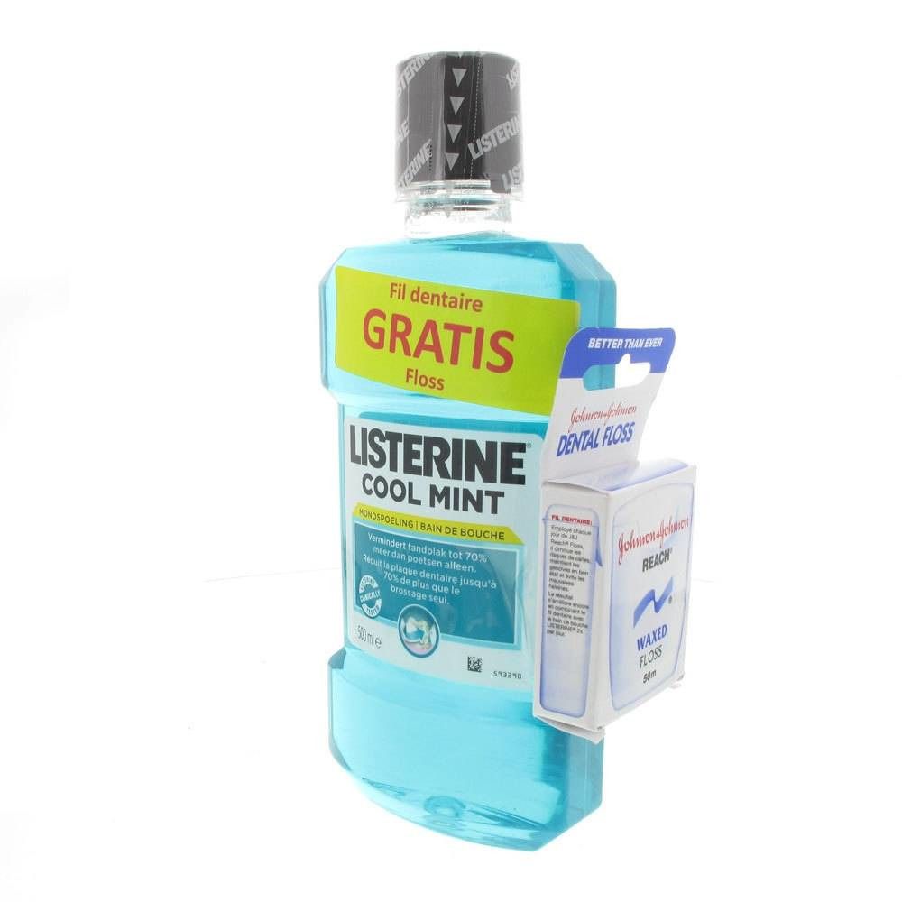 Listerine Coolmint + GRATIS Flosdraad