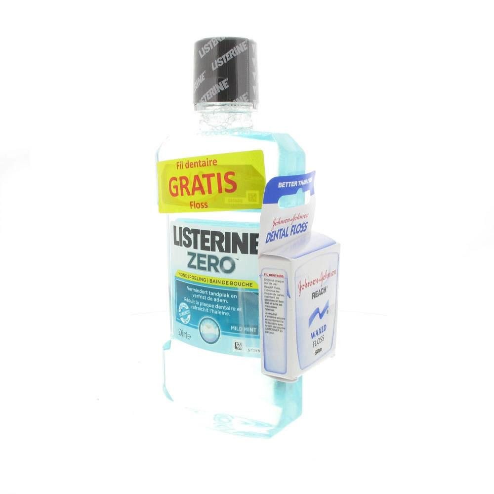 Listerine Zero Rince-bouche + GRATUIT La Soie Dentaire