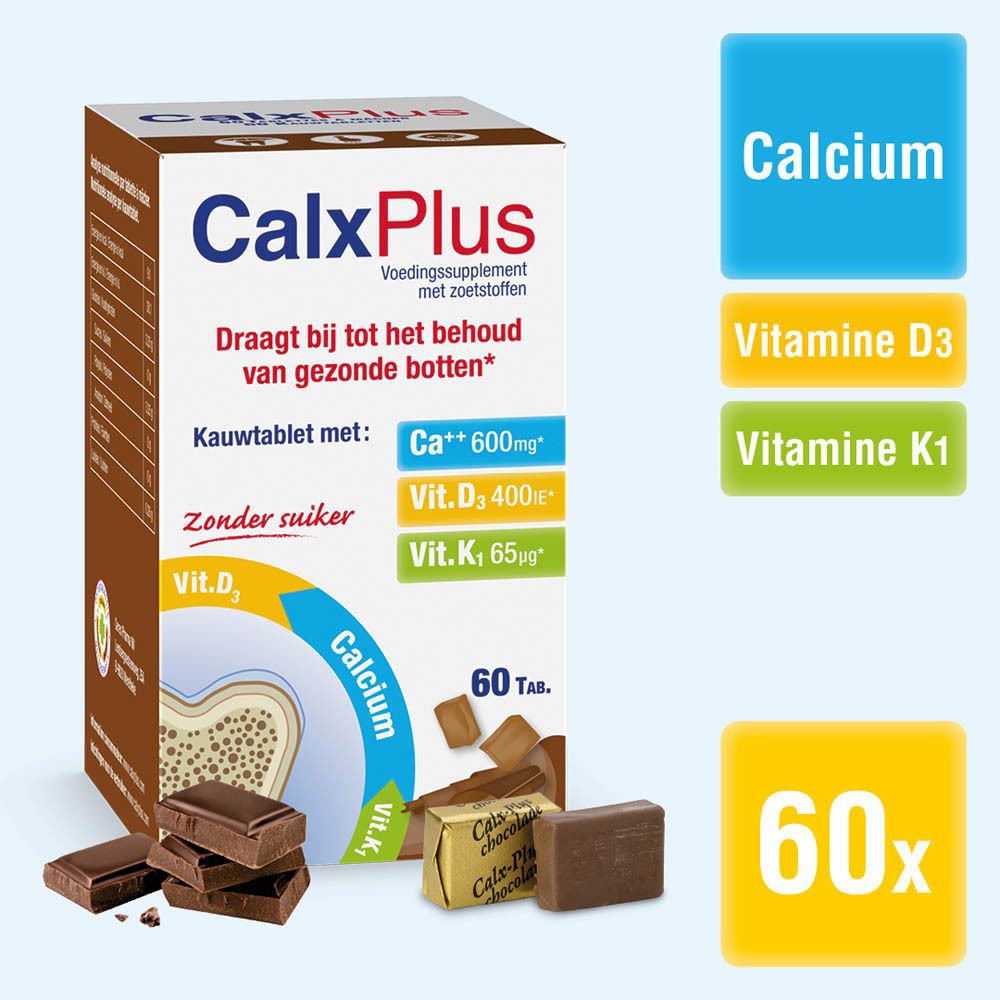 CalxPlus Chocolade  | Calcium | Botten
