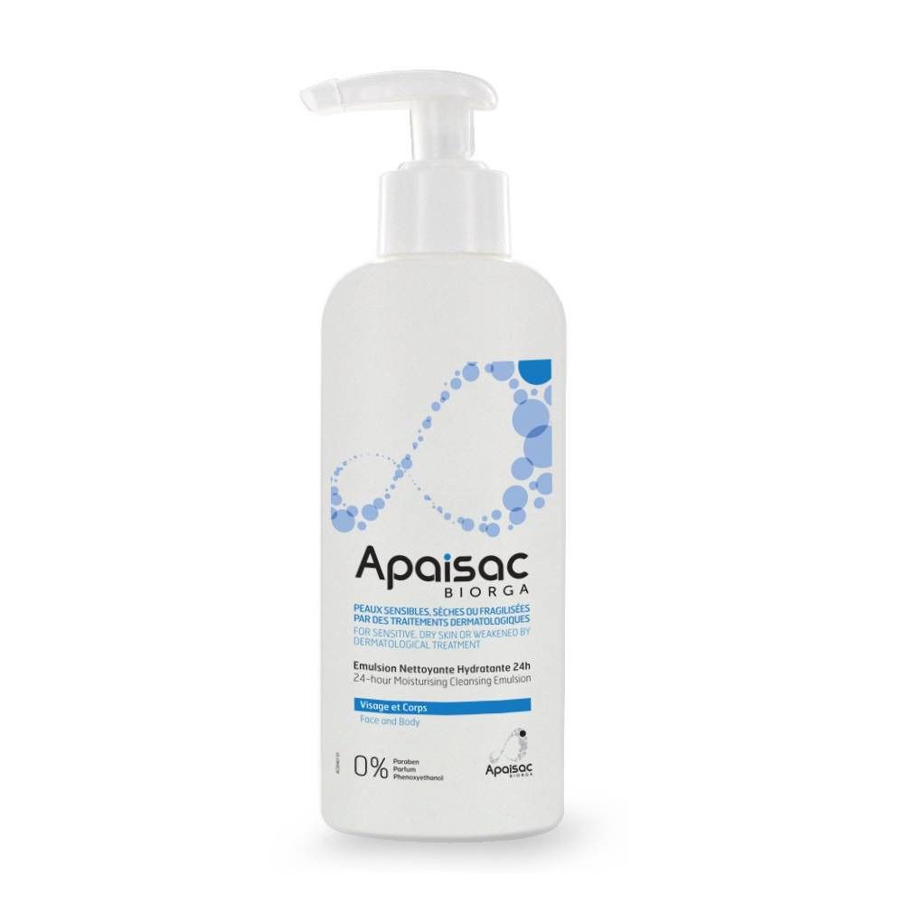 Apaisac Biorga Lait Démaquillant 24 h Hydratant