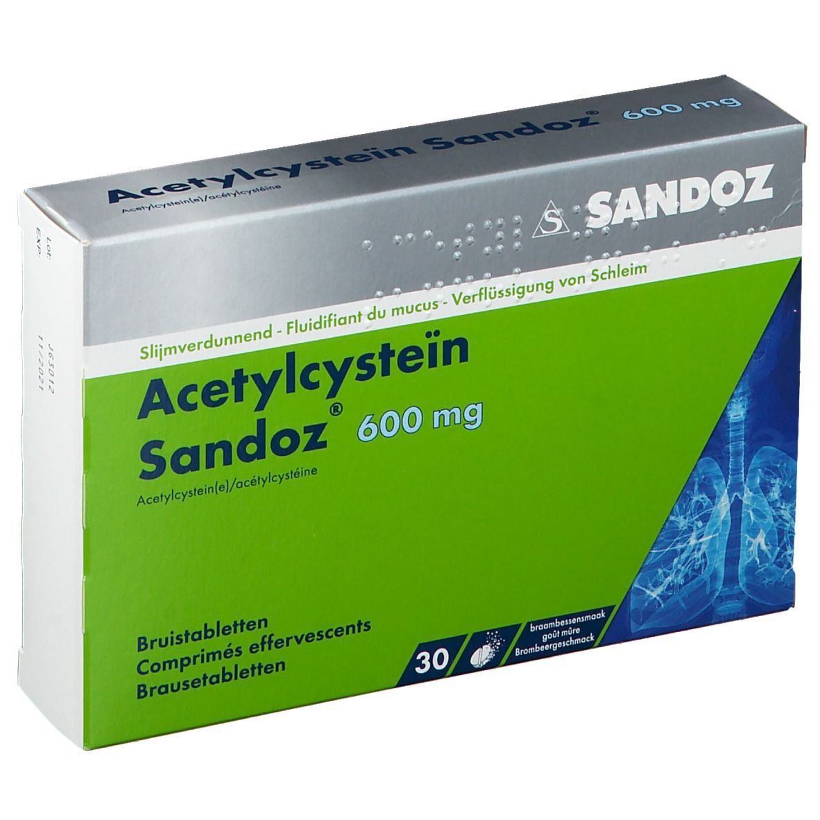 Acétylcystéine Sandoz 600mg Sachet