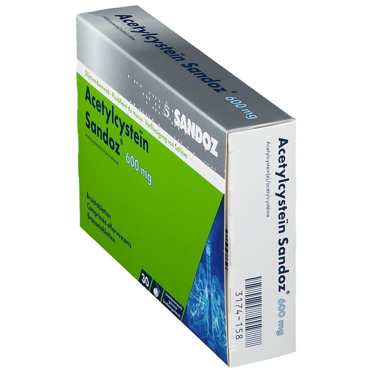 Acétylcystéine Sandoz 600mg Sachet
