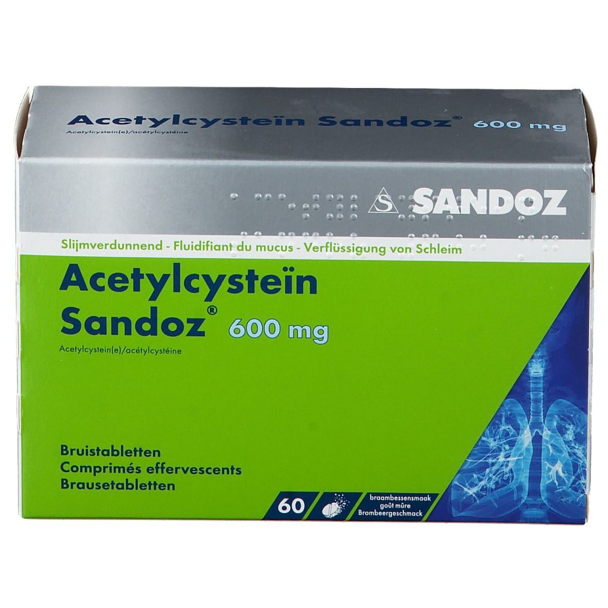 Acétylcystéine Sandoz 600mg Sachet