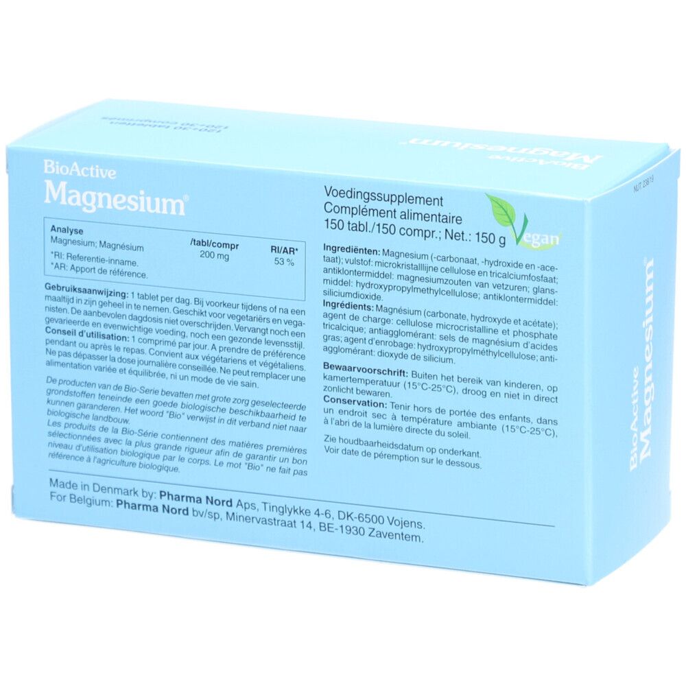 Pharma Nord BioActive Magnesium 120 + 30 tabletten GRATIS | magnesium | Energie + Spierfunctie