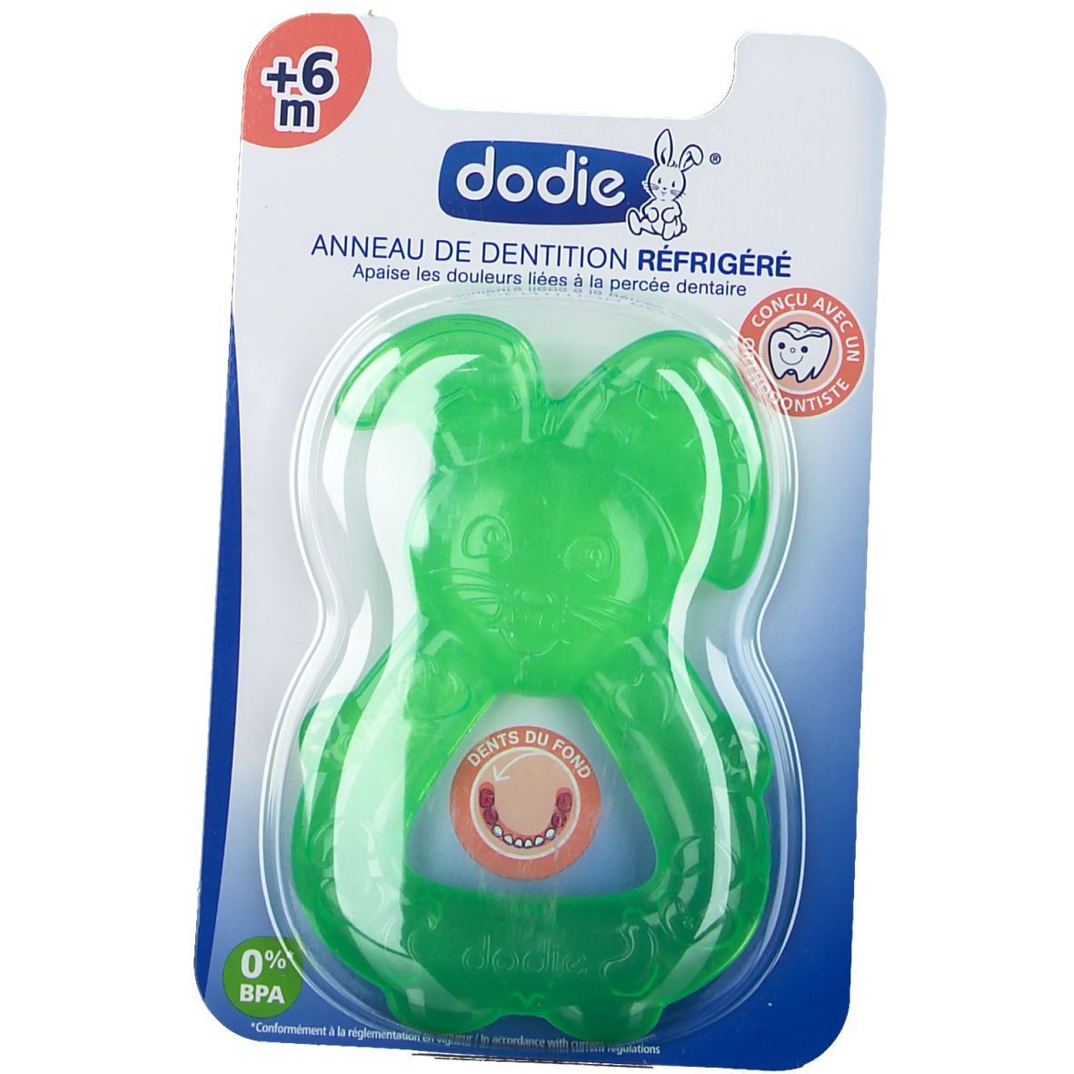 Dodie Bijtring Cool Konijn Groen 6Maanden+