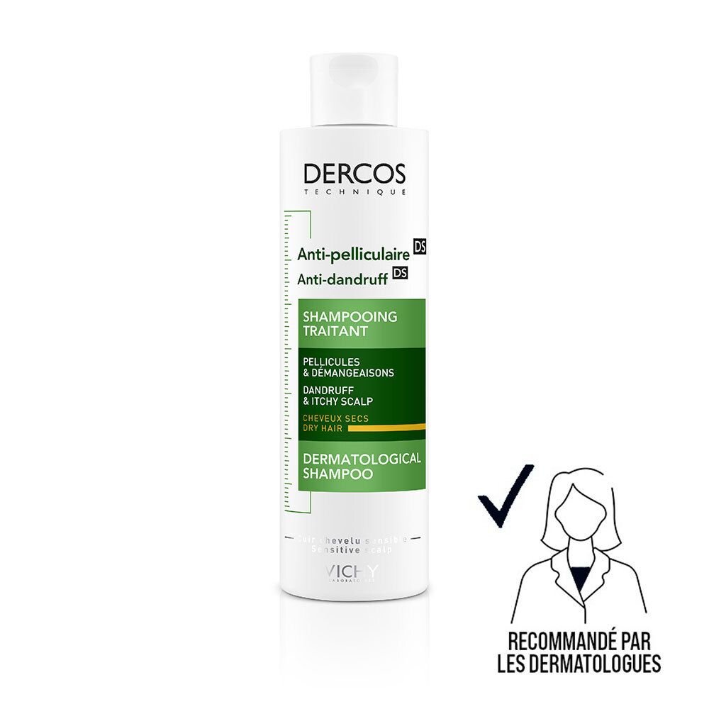 Vichy Dercos Anti-Pelliculaire DS Shampooing Traitant Cheveux Secs