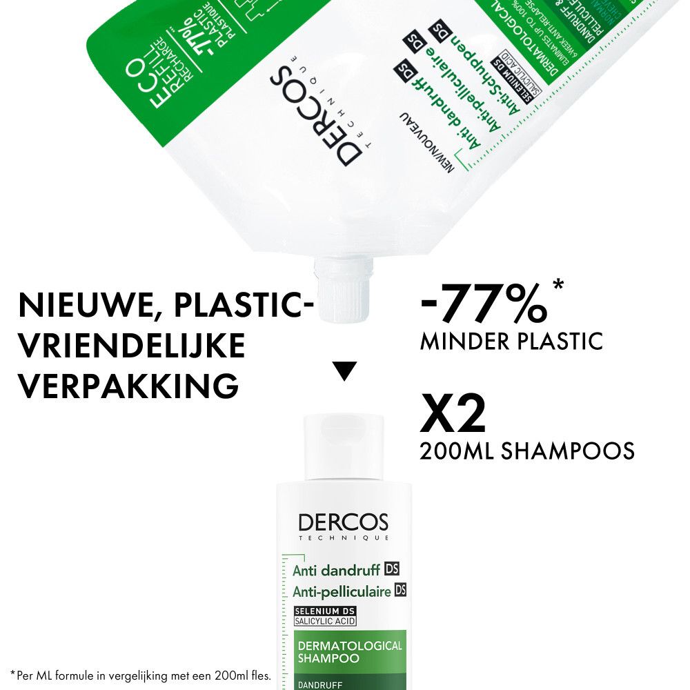 Vichy Dercos Anti Dandruff DS Dermatological Shampoo Normal to Oily Hair