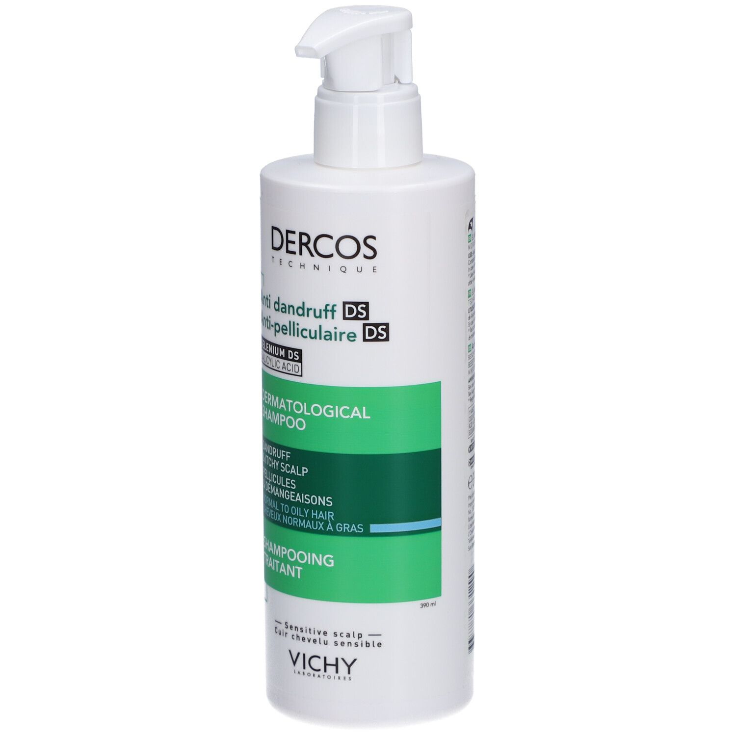 Vichy Dercos Anti-Pelliculaire DS Shampooing Traitant Cheveux Normaux à Gras