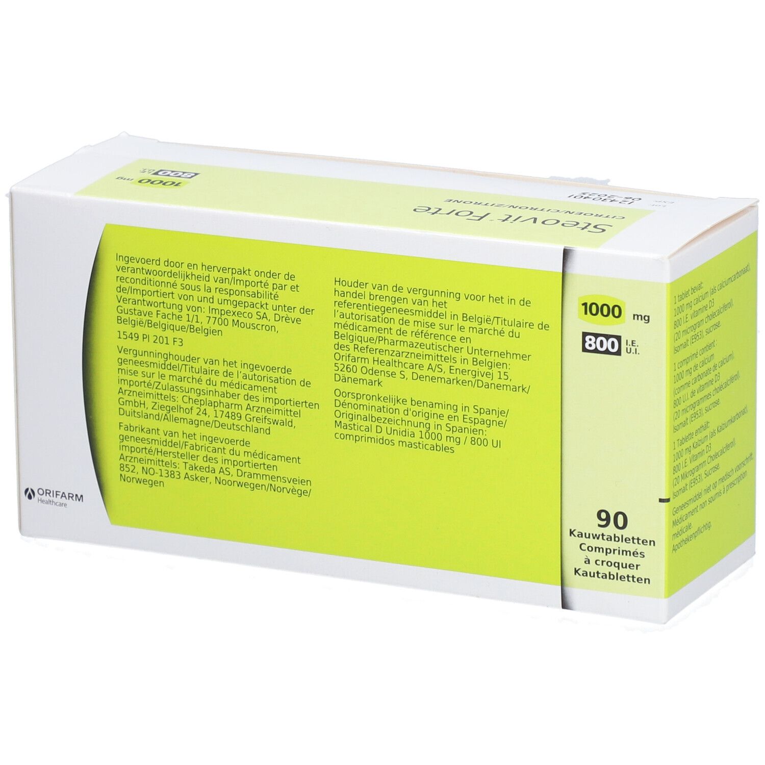Steovit® Forte Citroen 1000mg/800 I.E.