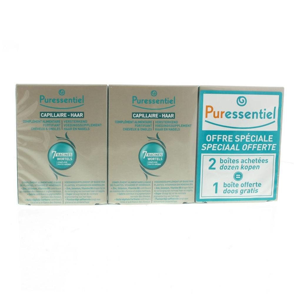 Puressentiel Complément Alimentaire Fortifiant Cheveux & Ongles Tripack