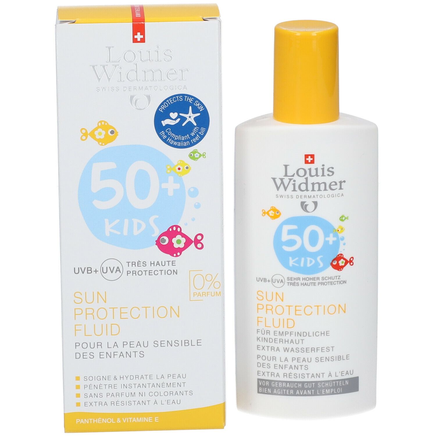 Louis Widmer Kids Sun Protection Fluid SPF50+ Sans Parfum