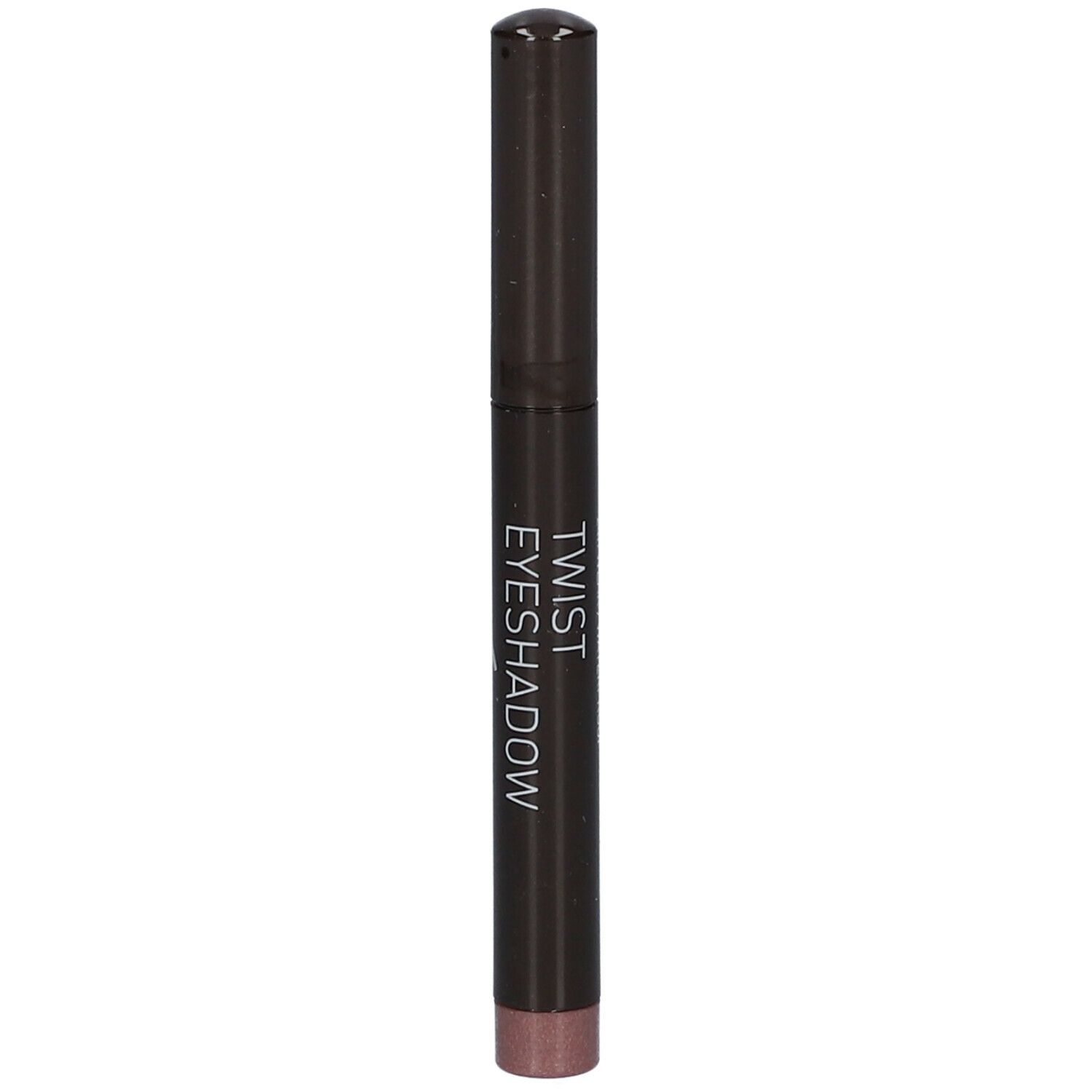 Crayon fard à paupières Twist, marron foncé. Inscription: Twist Eyeshadow.
