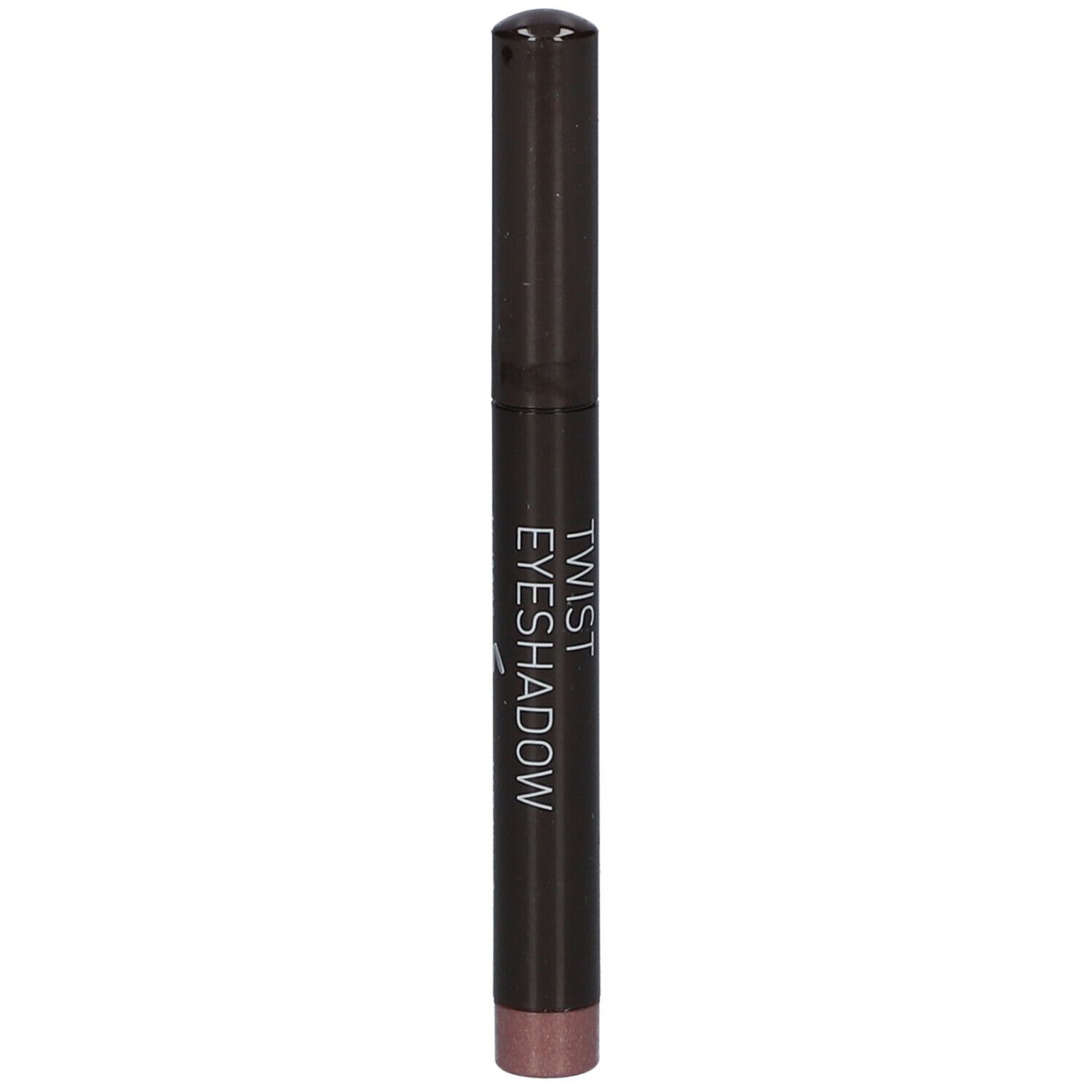 Crayon fard à paupières Twist, marron foncé. Inscription: Twist Eyeshadow.