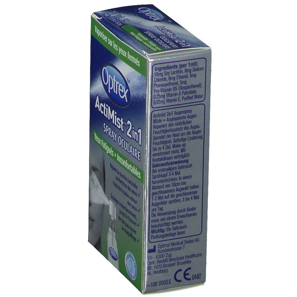 Optrex ActiMist 2-in-1 Oogspray Vermoeide en Pijnlijke Ogen