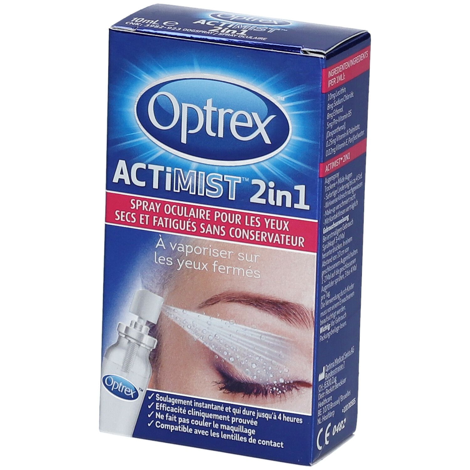 Optrex ActiMist 2-in-1 Droge en Geïrriteerde Ogen