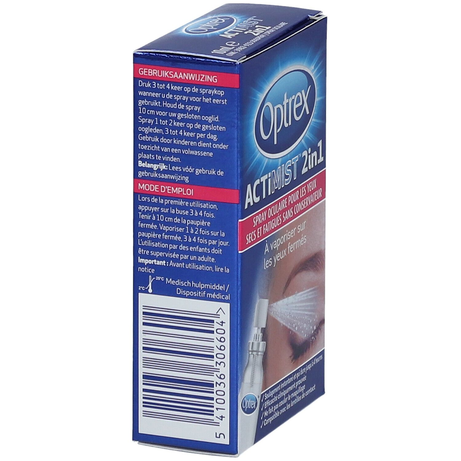 Optrex ActiMist 2-in-1 Droge en Geïrriteerde Ogen