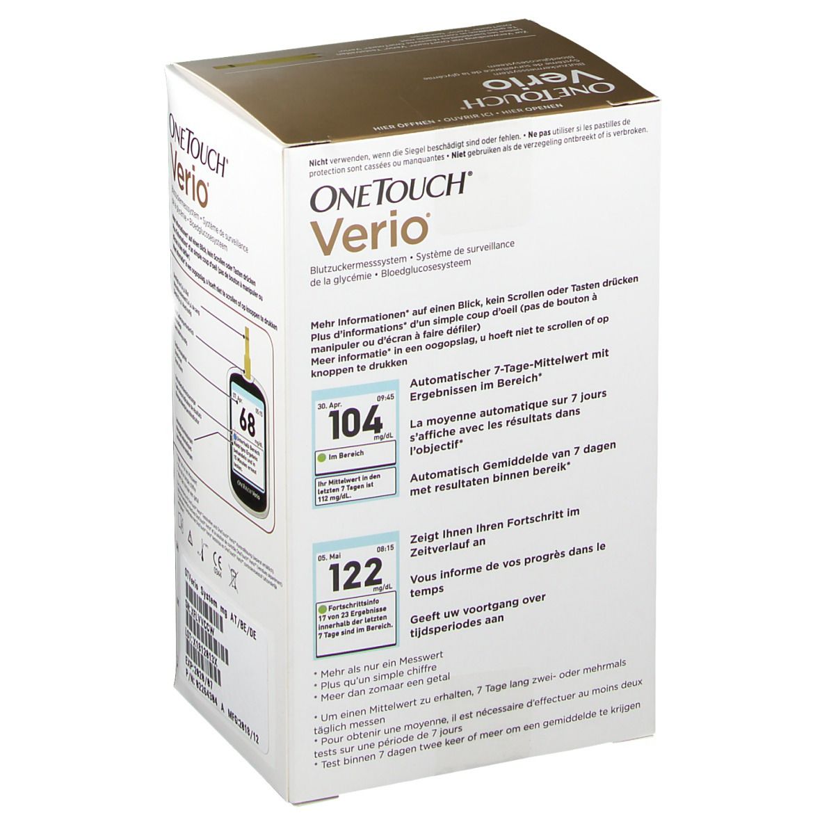 One Touch Verio Bloedglucosemeter  mg/dl