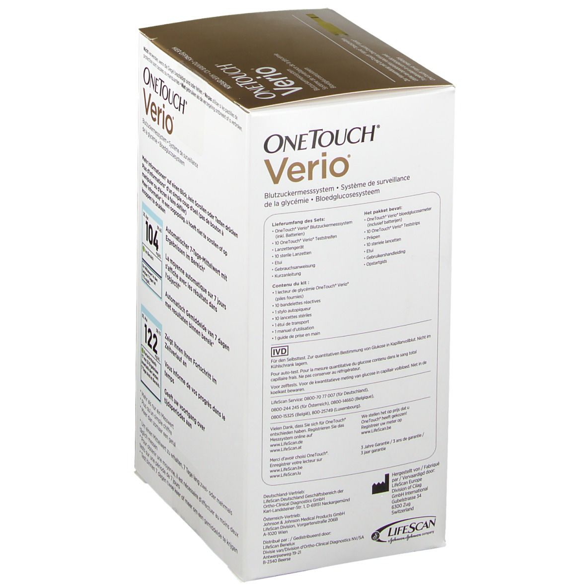 One Touch Verio Bloedglucosemeter  mg/dl