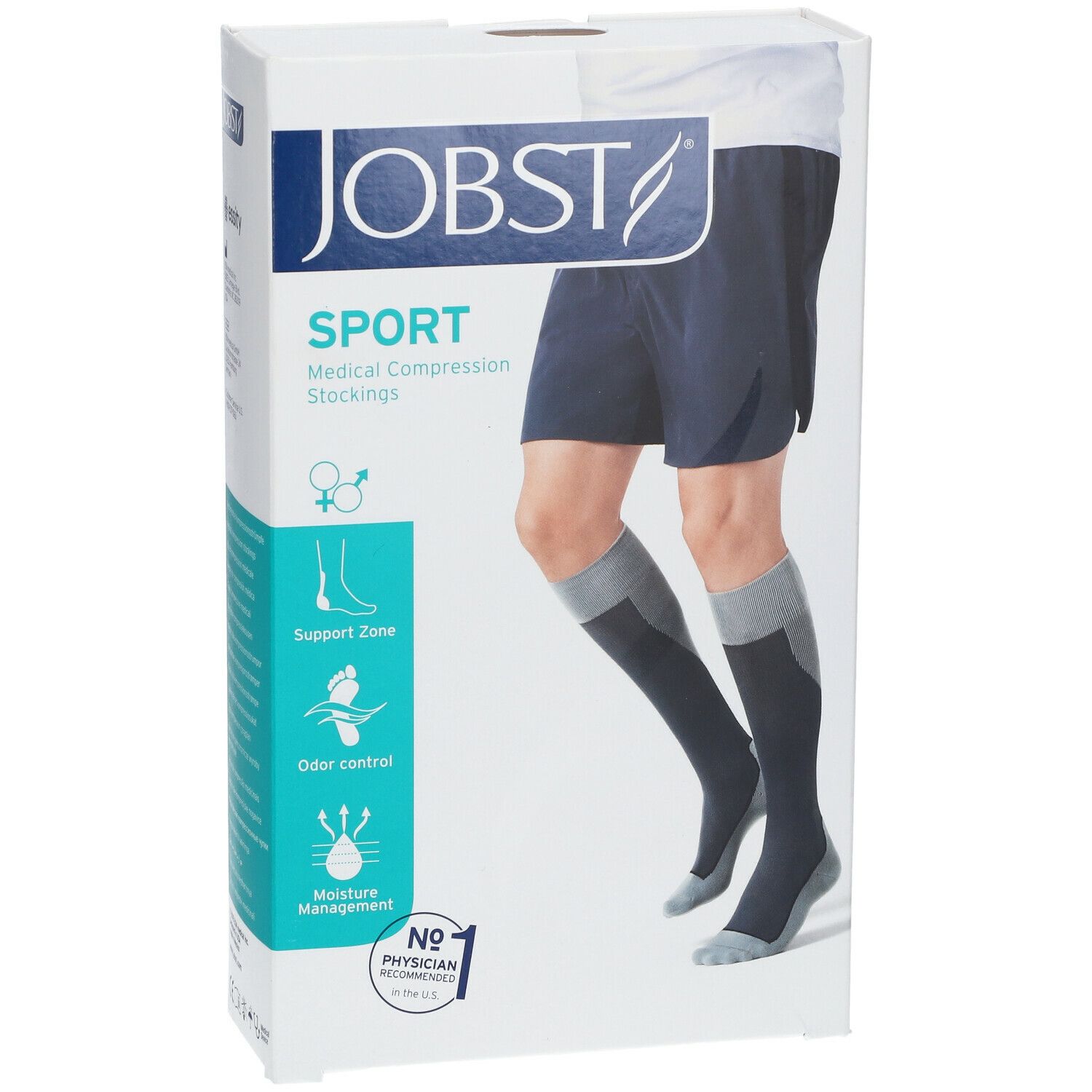 Jobst Sport 20-30 Ad White M 7529021