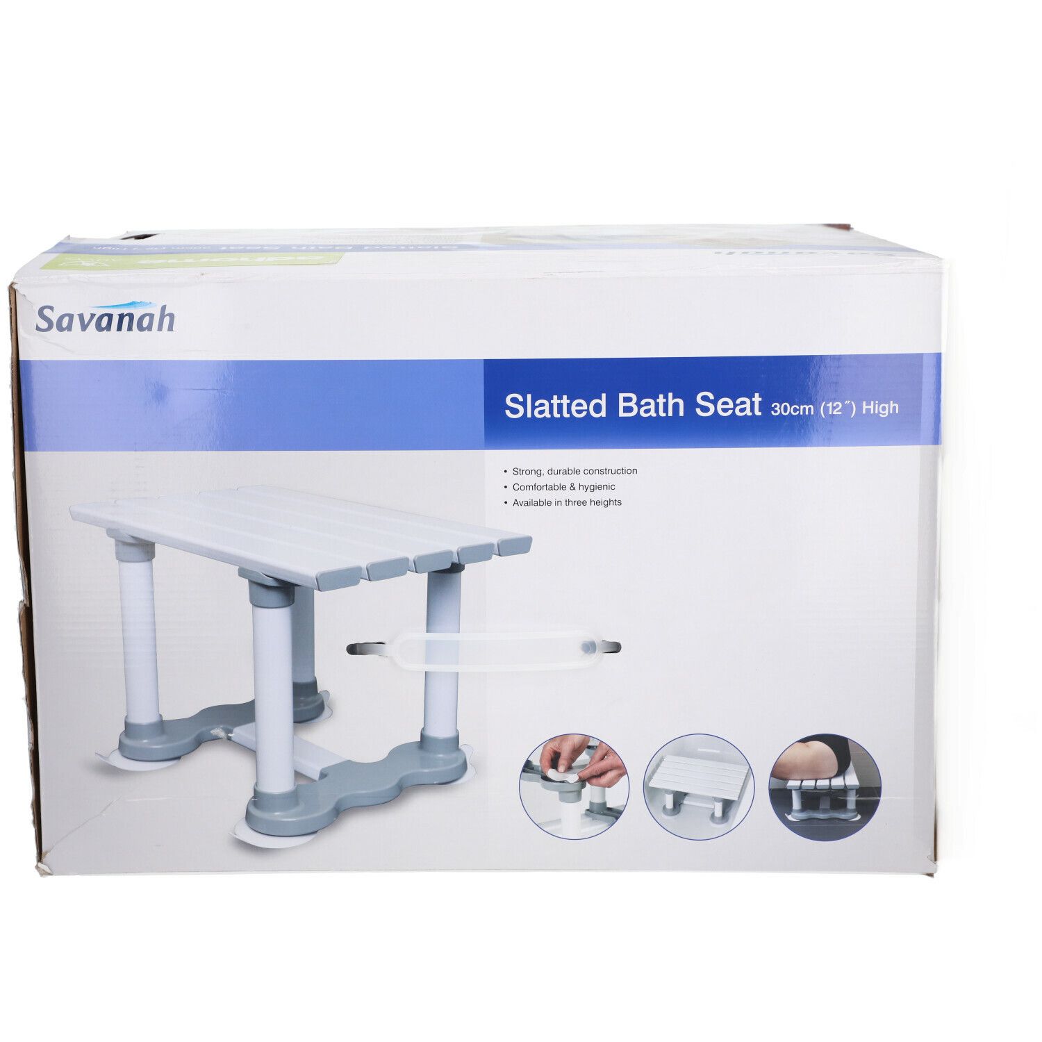 Savanah Siège de Baignoire avec Assise en Lattis 30cm AA1155C