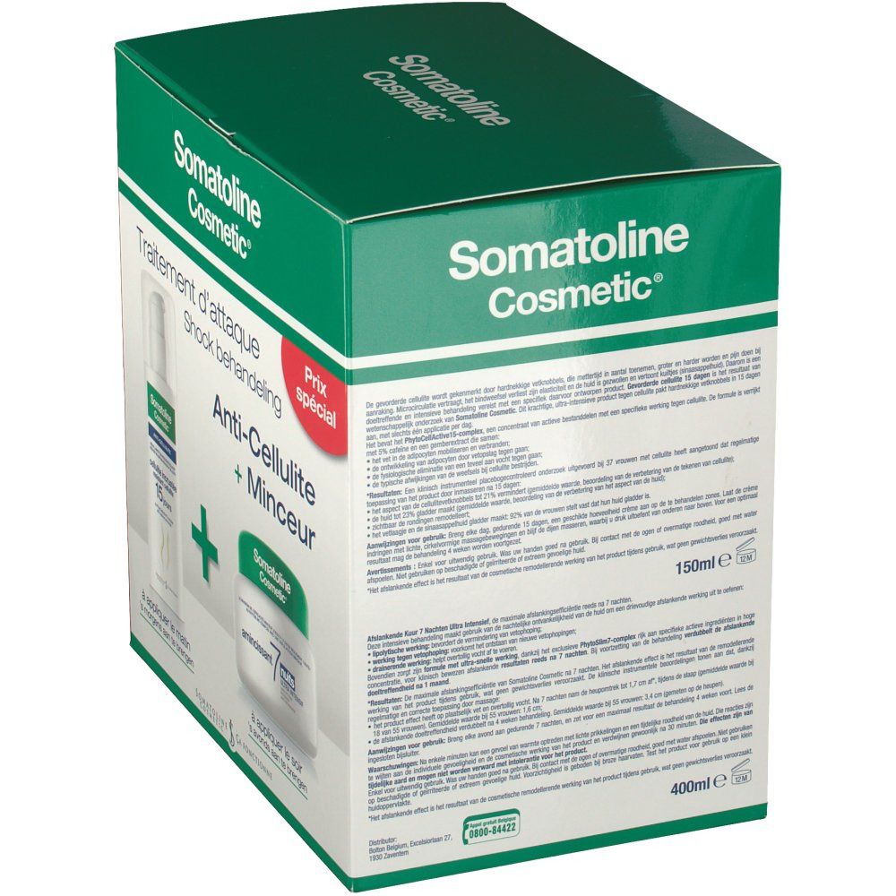 Somatoline Cosmetic Nuit 7 + Cellulite Incrustée Duo