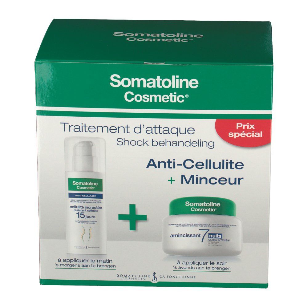 Somatoline Cosmetic Nuit 7 + Cellulite Incrustée Duo