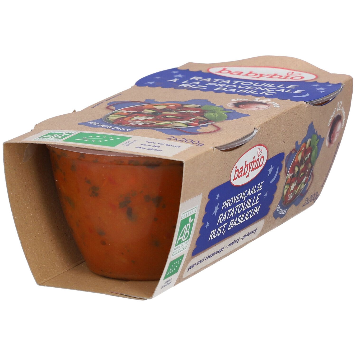 Babybio Bonne Nuit Ratatouille-Riz 12 Mois