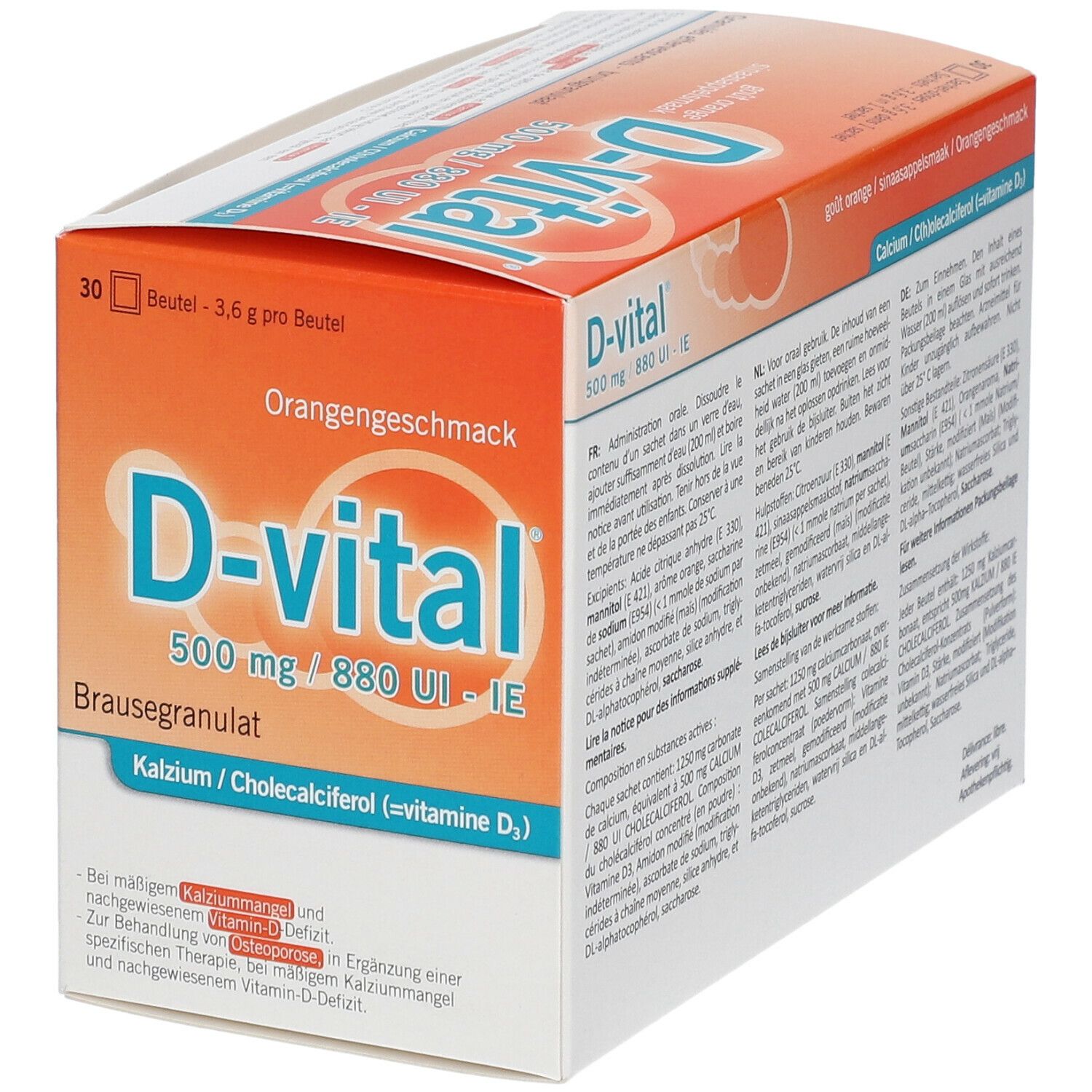 D-Vital 500/880 Orange Calcium