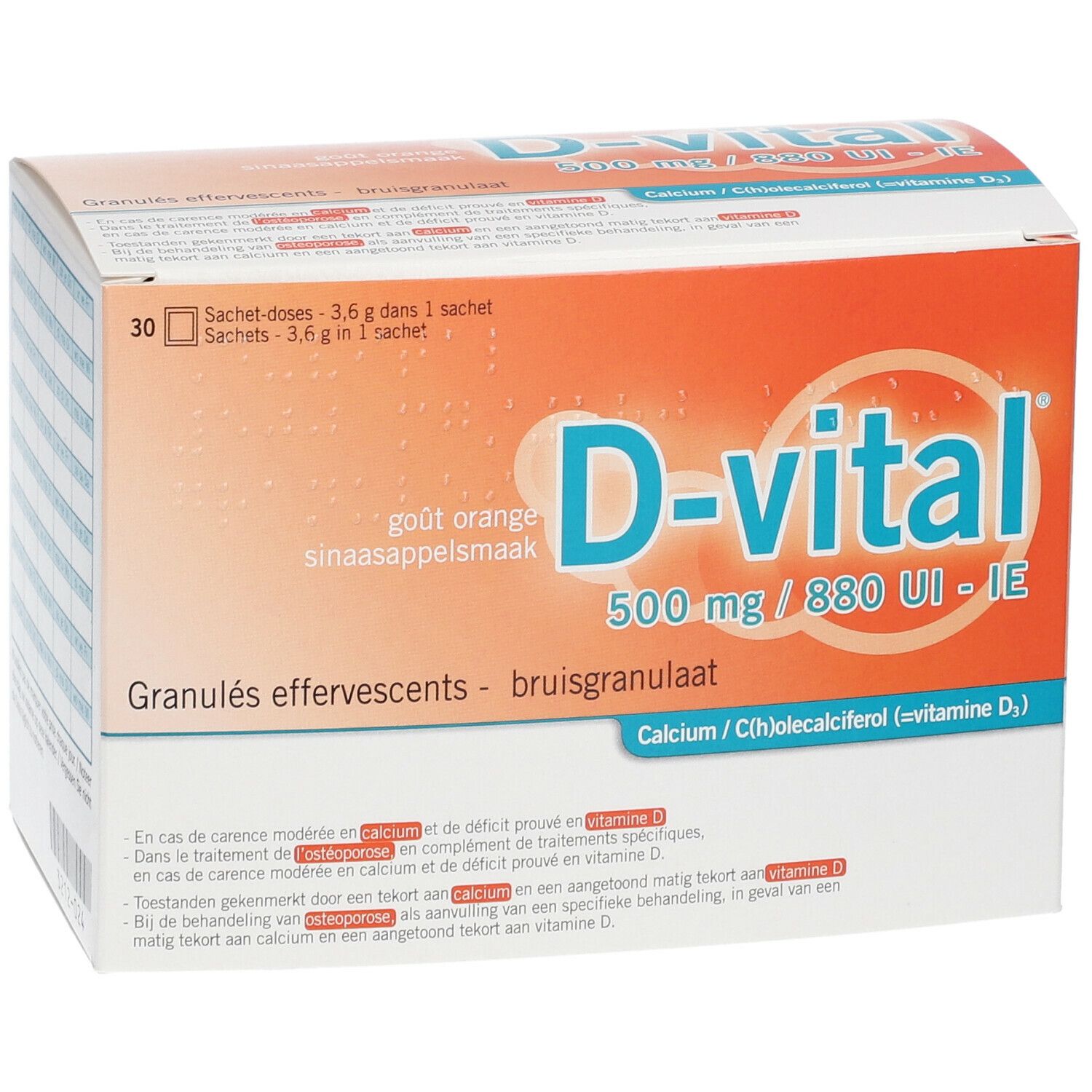 D-Vital 500/880 Orange Calcium