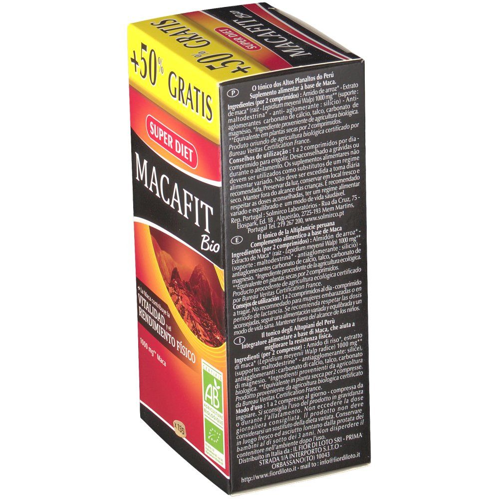 Macafit Bio + 45 Comprimés GRATUIT