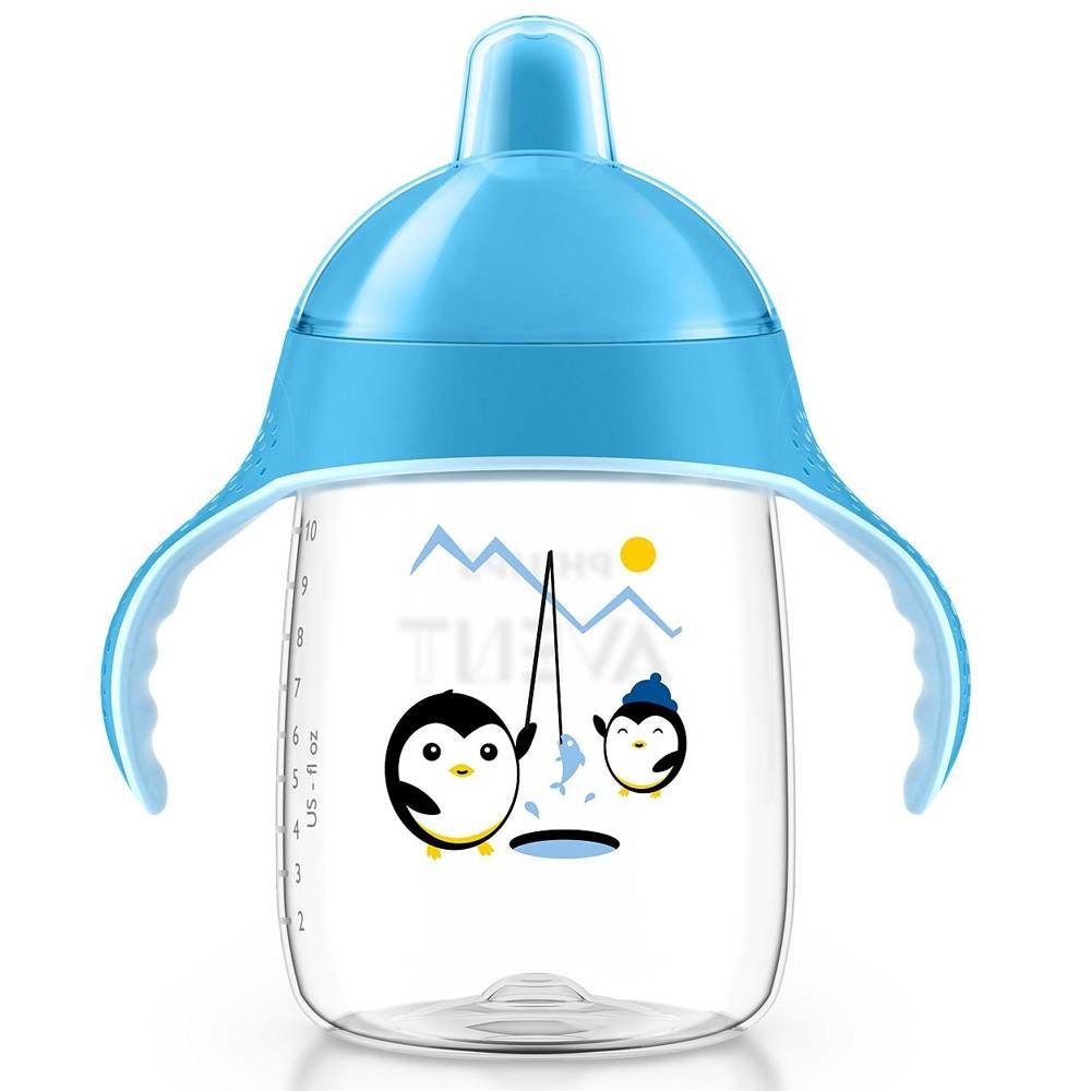Avent Drinkbeker Anti-Lek Pinguin Blauw 18Maanden+ SCF755/05