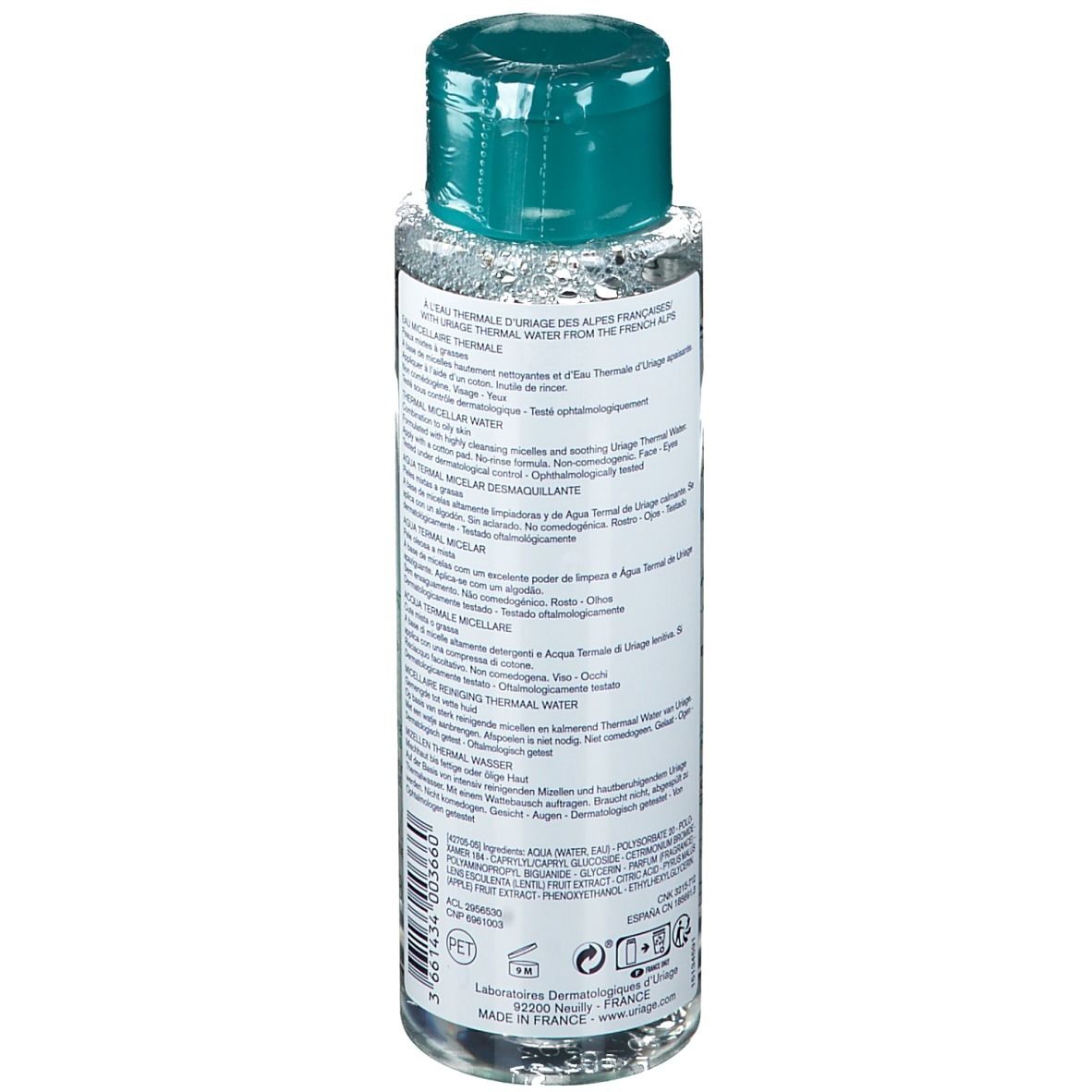 Uriage Eau Micellaire Thermale Peaux Mixtes à Grasses