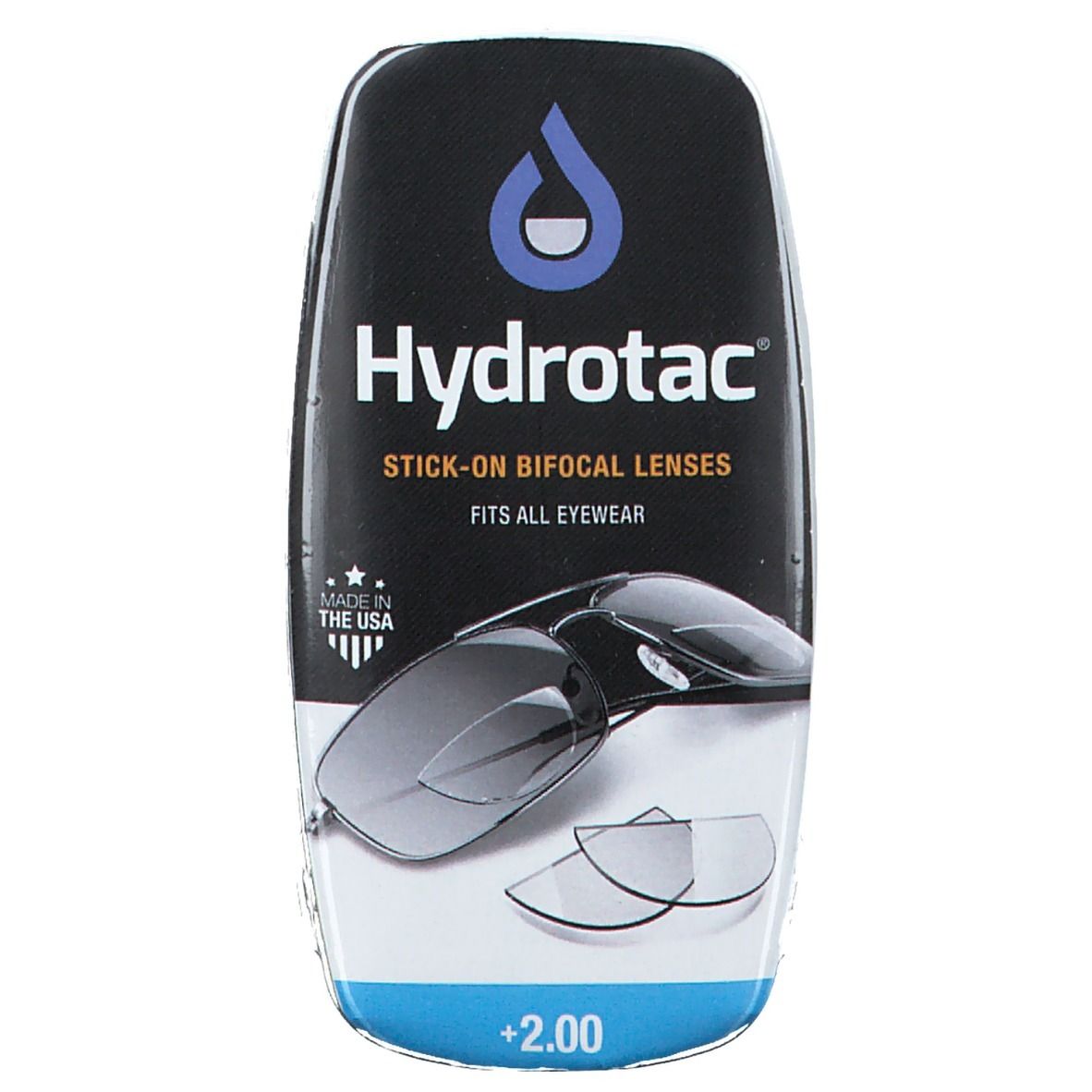 Hydrotac Stick-On Bifocal Lentille +2.00