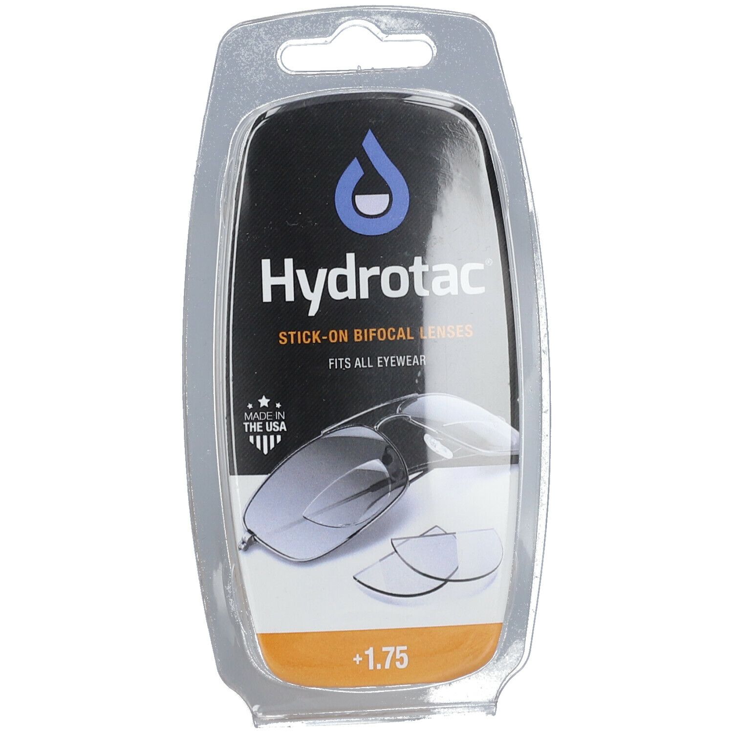 Hydrotac Stick-On Bifocal Lentille +1.75
