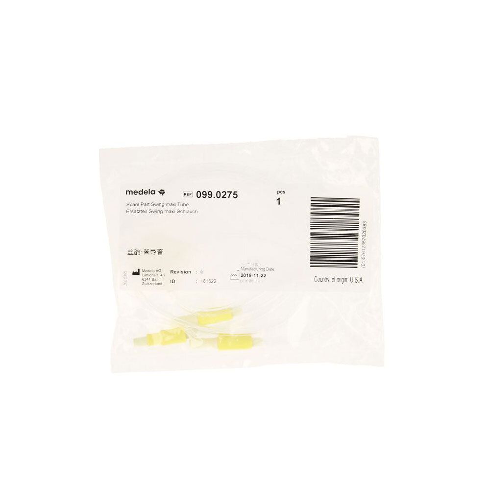 Medela reserveonderdeel: slang voor borstkolf, geel. Artikelnummer 099.0275.