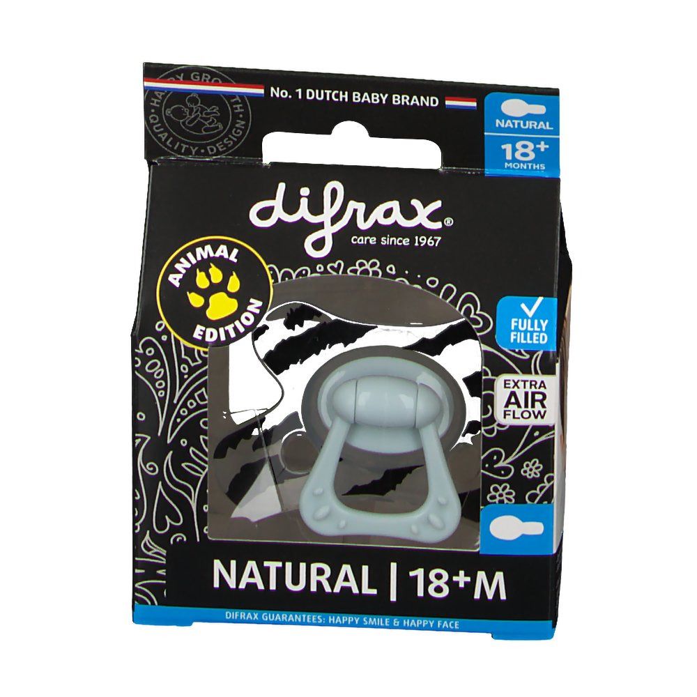 Difrax Tétine Natural Edition Spéciale +18m