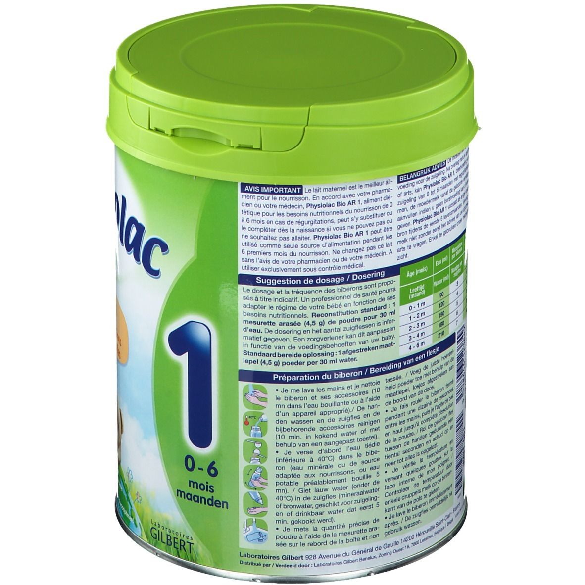 Physiolac AR Bio 1  Lait En Poudre