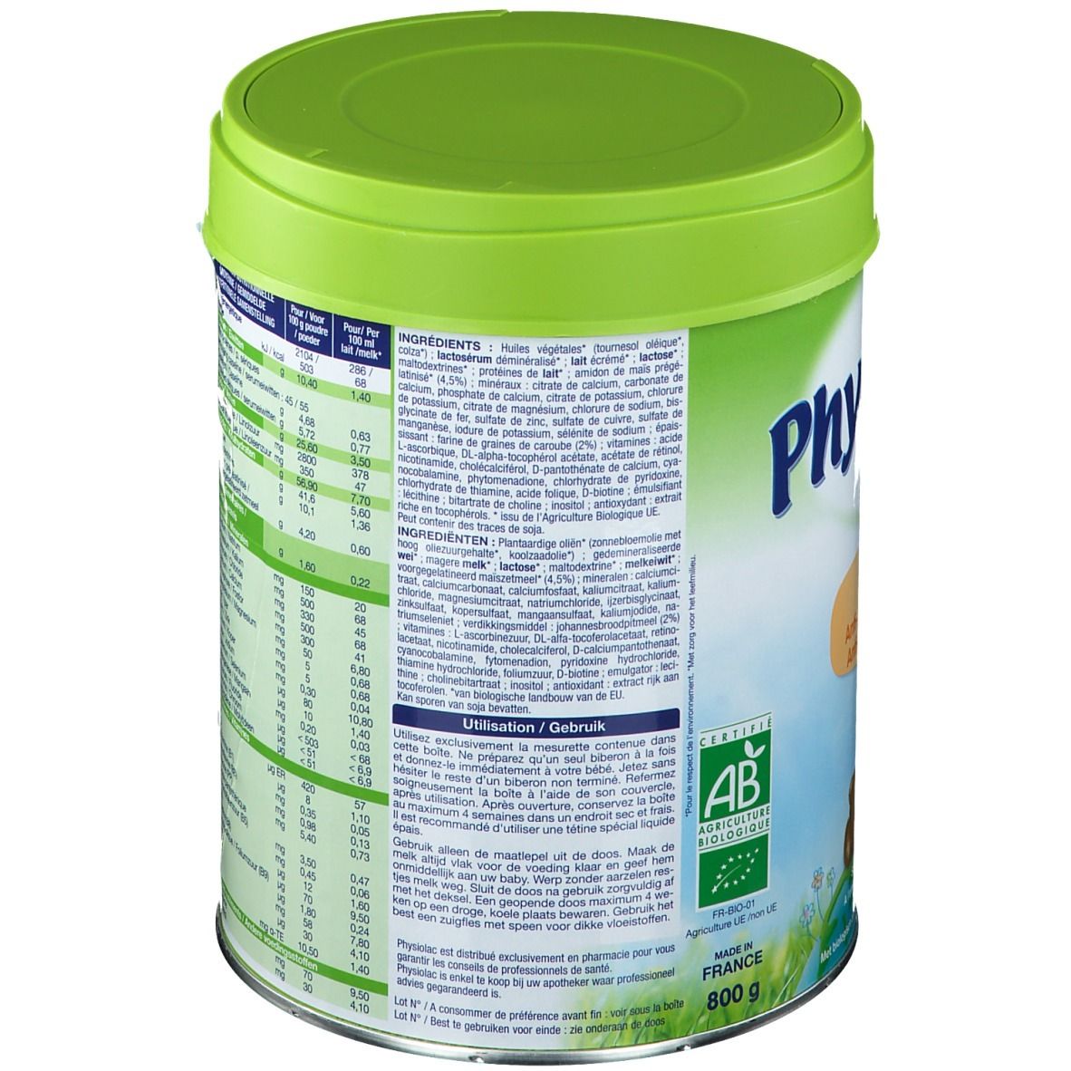 Physiolac AR Bio 1  Lait En Poudre