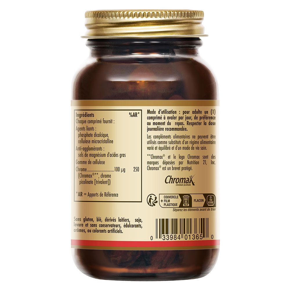 Achterkant fles met ingrediëntenlijst en gebruiksaanwijzing. Barcode zichtbaar.