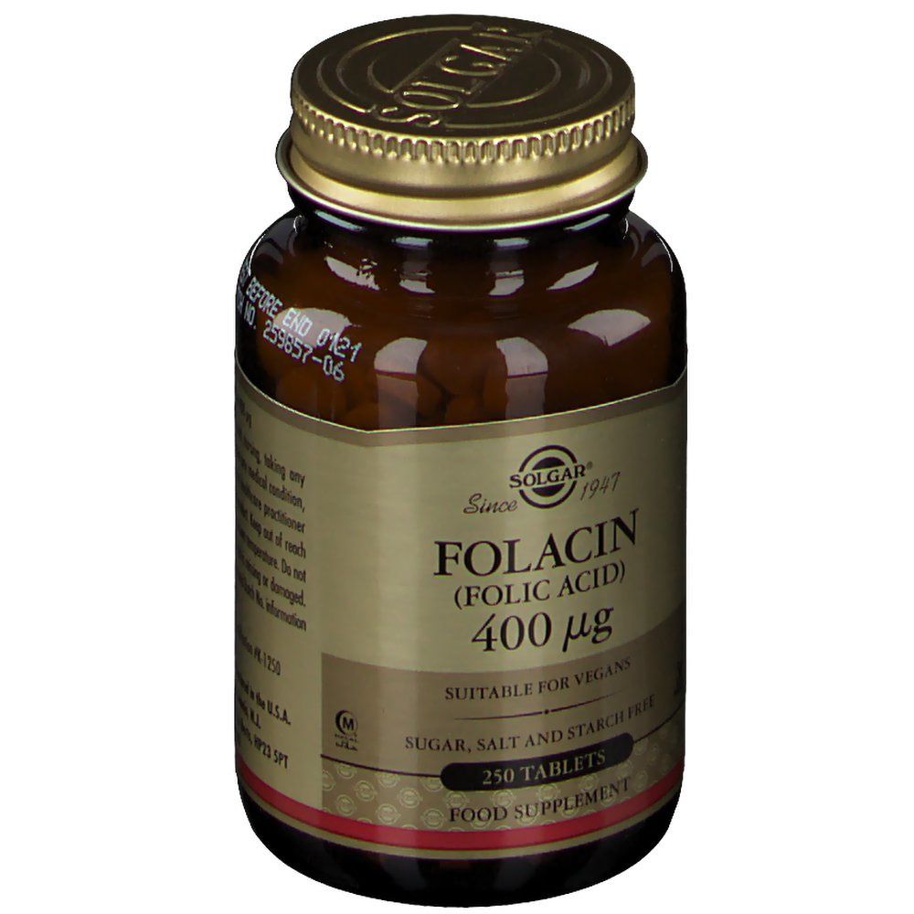 Solgar Folacin Acide Folique 400 mcg