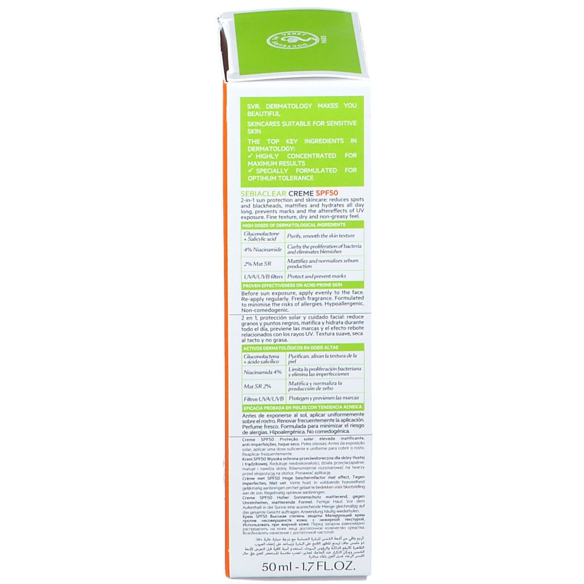 SVR Sebiaclear Crème SPF50